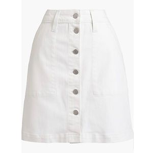 Denim button-front skirt - J. Crew